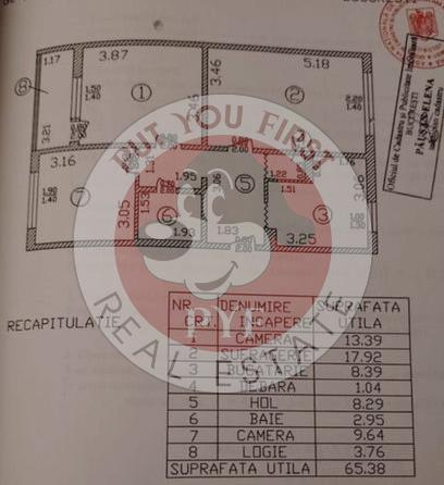 Ozana | Apartament 3 camere |  65mp | decomandat | B10177
